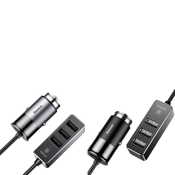 Baseus Kraftfulla Praktiskt 3-USB Port Billaddare