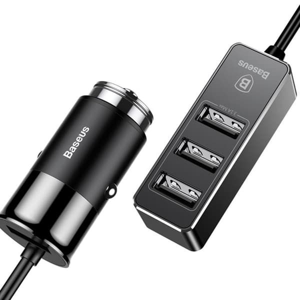 Baseus Kraftfulla Praktiskt 3-USB Port Billaddare