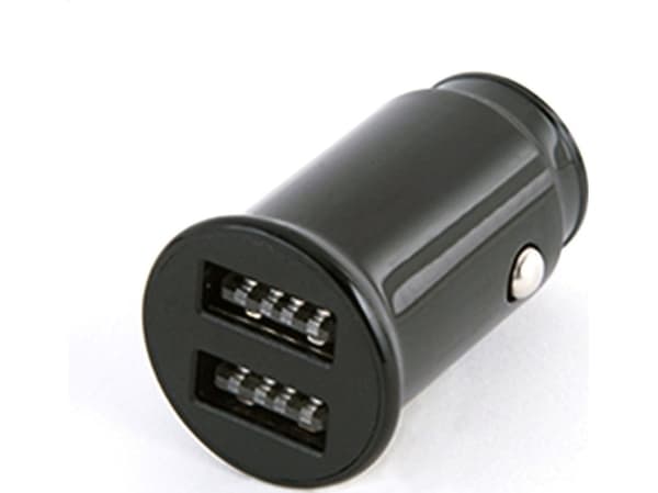 PLATINETT BILLADER AUTOMOB. LADER 10W 2xUSB 2.1A Svart [44992]