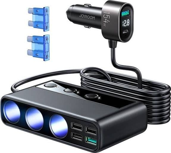Joyroom JR-CL06 Ett stykke 4x USB-A 3,6 A (JYR058BLK)