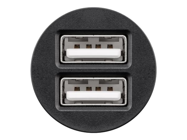 goobay Dual USB - Autovirtasovitin - 24 Watt - 4,8 A - 2 lähtöliitäntää (USB) - musta