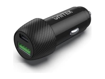Unitek P1400A autolaturi 38W USB-A USB-C QC 3.0 USB-C QC 3.0