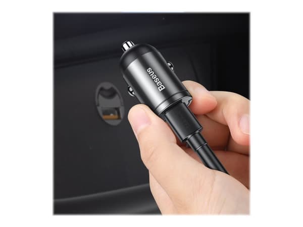 Baseus Tiny Star Mini, Auto, Tupakansytytin, 20 V, Harmaa Harmaa
