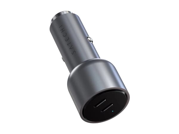 Satechi - Autovirtasovitin - 40 Watt - PD - 2 lähtöliitäntää (24-nastainen USB-C) - alumiini