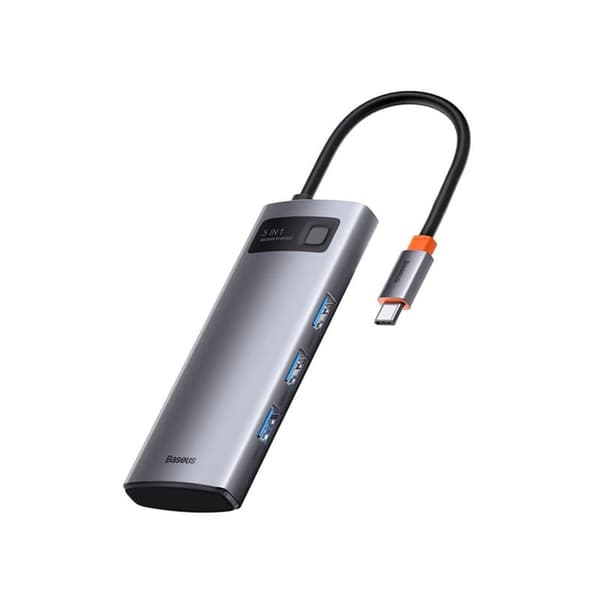 Baseus Metal Gleam Series 5-i-1 Multifunktionell USB-C HDMI