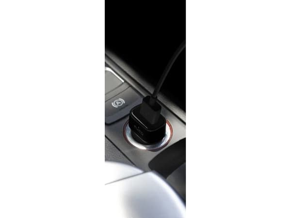 PURO - Strömadapter för bil - 5 Watt - 1 A (USB) - svart