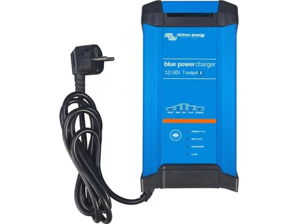 Victron Energy Blue Smart IP22 Charger 12/30 - Batteriladdare - AC 180-265 V - Bluetooth - utgångskontakter: 1 - blå, RAL 5012