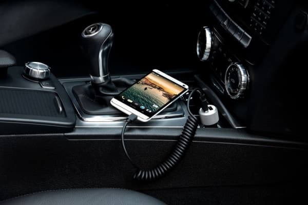Just Mobile Highway Max - Bilstrømadapter - 2.1 A - 2 utgangskontakter (USB) - på kabel: Micro-USB