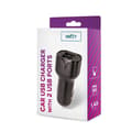 Miniatyrbillede 3 af 3: Setty biloplader 2 x USB-stik 1,4A, sort