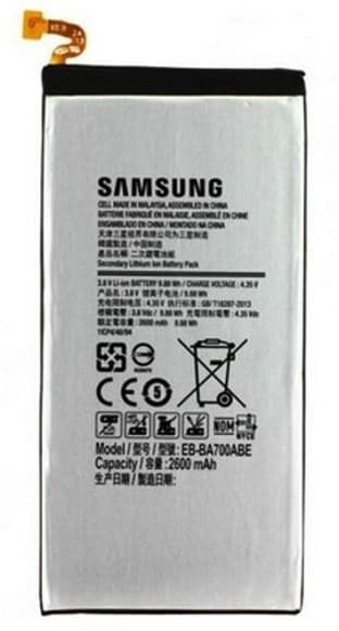 Batteri till Samsung Galaxy A7 - 2600mAh, EB-BA700BE, Bulk