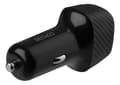Miniatyrbild 3 av 6: DELTACO USB car charger, 1x USB-C, PD 18 W, 1x USB-A, 18 W, total 36 W