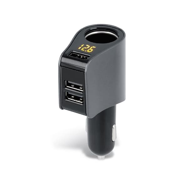 Forever biloplader, 3xUSB 3.1A, 12V-stik 10A