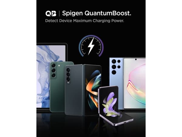 Spigen PC2200 Arcstation PD75W 2xUSB-C-laturi musta/musta ACP04581