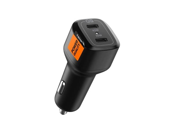 Spigen PC2200 Arcstation PD75W 2xUSB-C-laturi musta/musta ACP04581 musta