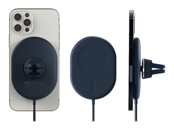 iOttie Velox - Langaton laturin pidike autoon + auton virtalähde - 7,5 wattia - Apple iPhone 12, 12 mini, 12 Pro, 12 Pro Max, 13, 13 mini, 13 Pro, 13