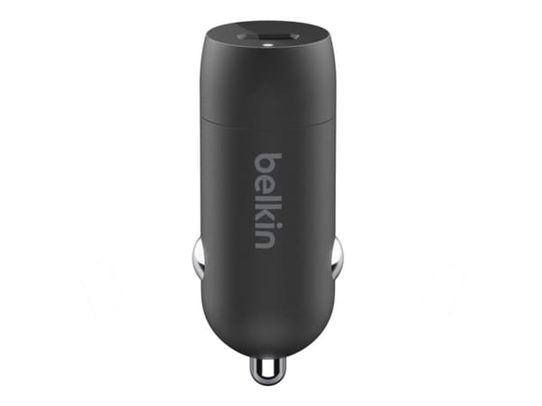 Belkin BoostCharge - Bilstrømadapter - 30 watt - 3 A - Fast Charge, Power Delivery 3.1 (24 pin USB-C) - svart