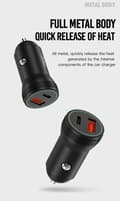 Miniatyrbillede 4 af 5: USB-C PD 3.0 / USB QC3.0 Billaddare 18W För iPhone, Samsung