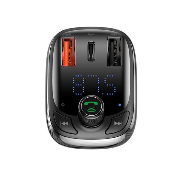 Baseus Billaddare USB Till USB-C Transmitter - Svart