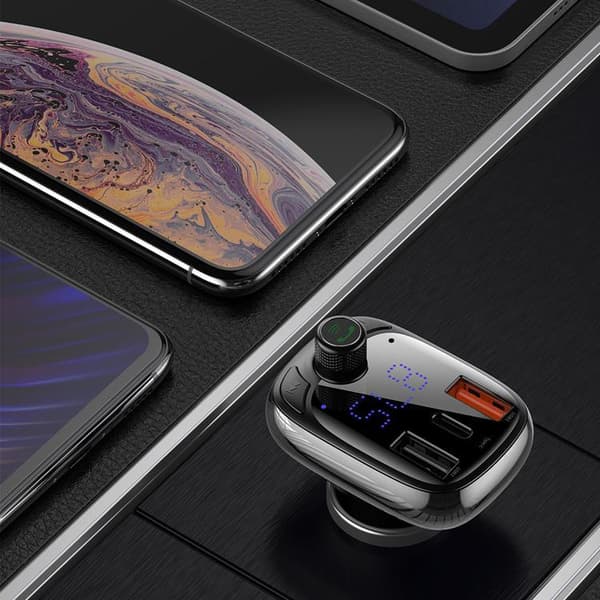 Baseus Billaddare USB Till USB-C Transmitter - Svart