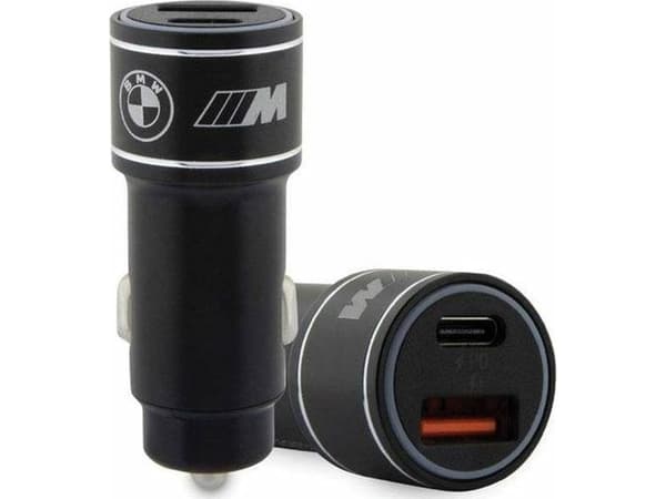 BMW M Edition - Pikalataus USB-C &amp; USB-A PD 18W + QC 3.0 18W autolaturi (musta)