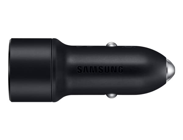 Samsung EP-L1100 - Strömadapter för bil - 2 A - FC - 2 utdatakontakter (USB) - svart