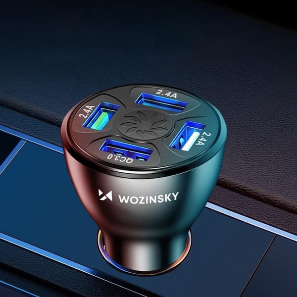 Wozinsky Billaddare 50W 4x USB-A QC - Vit