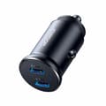 Miniatyrbild 4 av 11: Joyroom Mini Metall Billaddare 30W 2x USB-C - Svart