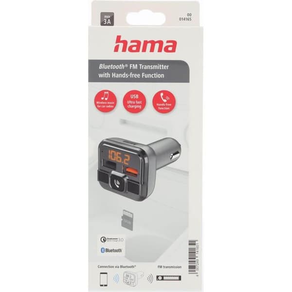 Hama FM-sändare Bluetooth - Grå
