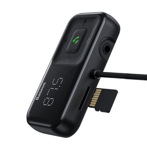 Baseus Billaddare Med FM-Sändare Trådlös Bluetooth - Svart