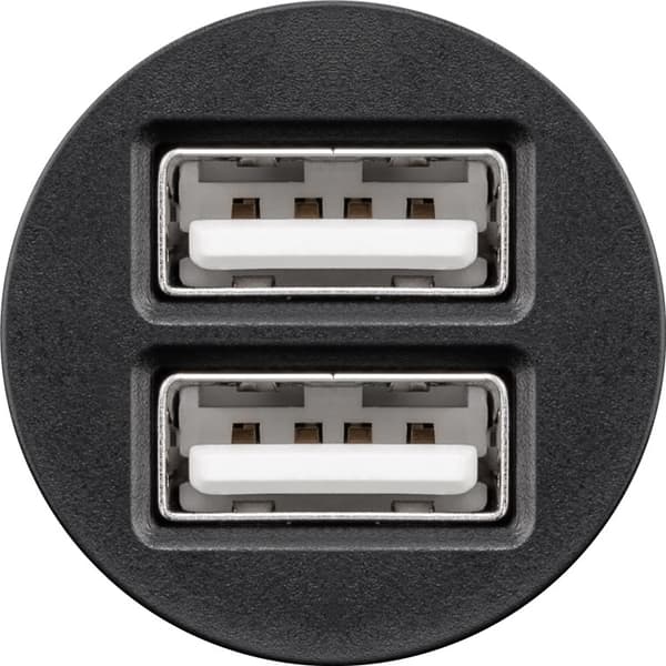Goobay Dubbel USB-bilsladdare (24 W) 24 W max. 4,8 A (12/24 V) 2x USB