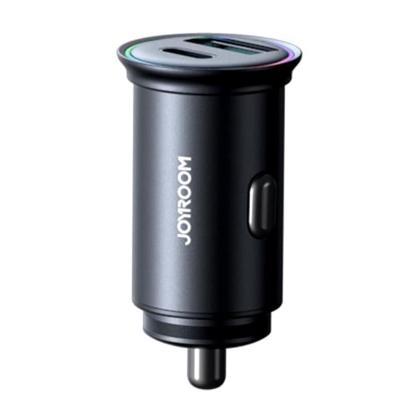 Joyroom Mini Billaddare USB-A/USB-C 60W - Svart