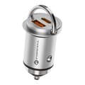 Miniatyrbild 1 av 5: Forcell Billaddare USB-A/USB-C F-Energy 20W - Silver