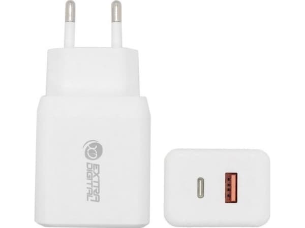Extra Digital Kroviklis EXTRA DIGITAL USB Type-C, USB Type-A: 35W, PPS-laturi