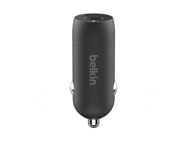 Belkin BoostCharge - Strömadapter för bil - 30 Watt - 3 A - Fast Charge, Strömmatning 3.1 (24 pin USB-C) - svart