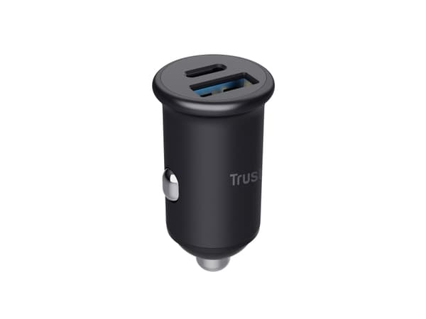 Trust Maxo - Bilstrømadapter - 38 watt - PD 3.0, QC 3.0 (USB, 24 pin USB-C) - svart