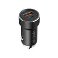 Miniatyrbild 4 av 11: Forever Billaddare 1xUSB-C 1xUSB 20W + USB-C till USB-C Kabel 60W