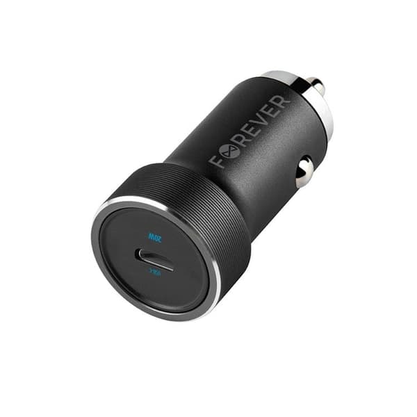 Forever Billaddare 1x USB-C 20W CC-06 PD QC - Svart