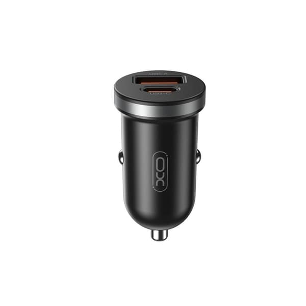 XO Billaddare 30W 1x USB 1x USB-C CC56 - Svart