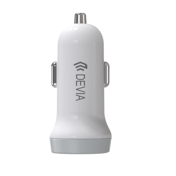 Devia autolaturi Smart 2x USB 3,1A valkoinen