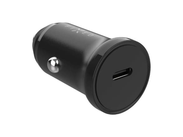FIXED - Strömadapter för bil - 30 Watt - PD 3.0 (24 pin USB-C) - svart