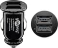 Miniatyrbillede 4 af 8: Goobay Dual USB laddare för bil USB-C™, USB-A (12 W) Laddningsadapter för bil med 2x USB-A och USB-C™-kabel 1,0 m (svart)