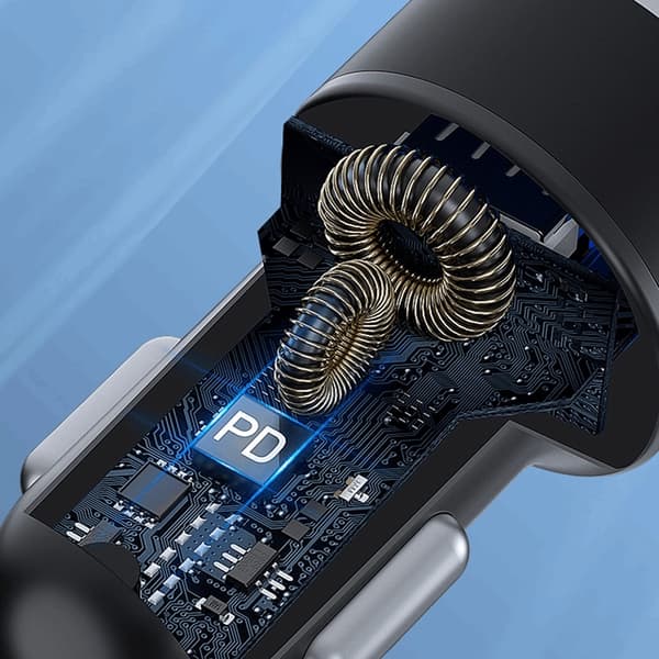 Wozinsky Billaddare USB-C USB-A 36W - Svart