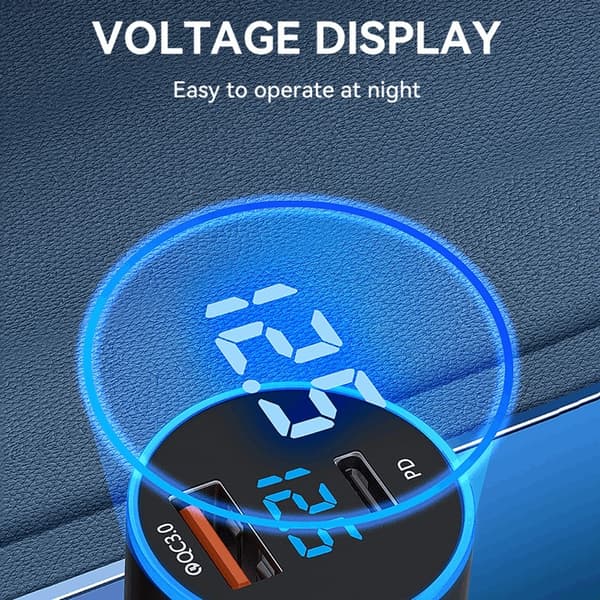 Wozinsky Billaddare USB-C USB-A 36W - Svart