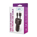 Miniatyrbild 3 av 3: Setty Billaddare 1x USB 1A Med Micro-USB Kabel 1m - Svart