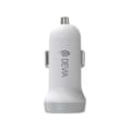 Miniatyrbild 2 av 3: Devia Billaddare 2x USB 3.1A med USB-C Kabel Smart - Vit
