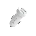 Miniatyrbild 1 av 3: Devia Billaddare 2x USB 3.1A med USB-C Kabel Smart - Vit