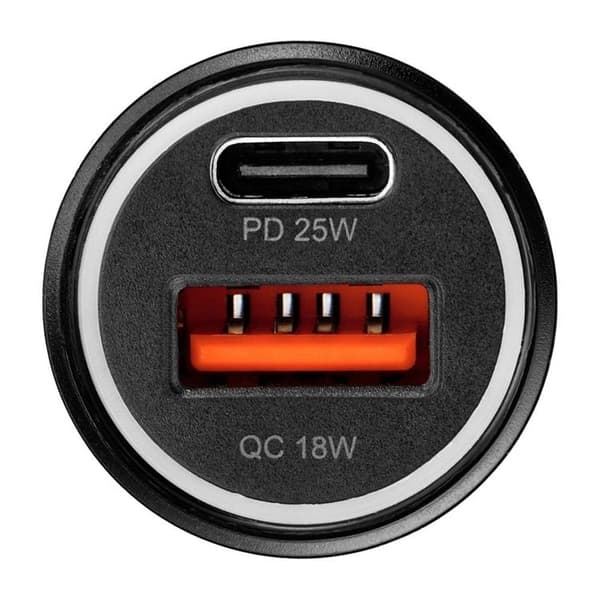 Blue Star Billaddare 25W USB-C PD QC 3.0 AFC PPS - Svart