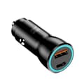 Miniatyrbild 1 av 4: Blue Star Billaddare 25W USB-C PD QC 3.0 AFC PPS - Svart