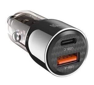 XO Billaddare USB Till USB-C 95W PD QC Tarnish - Svart