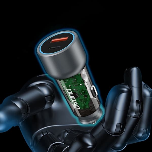 Dudao Billaddare 30W USB-C USB-A - Grå